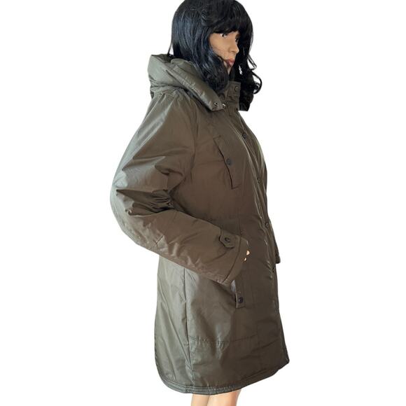 Madden Girl Juniors' Hooded Faux-Fur-Trim Parka- Size medium - Picture 13 of 15